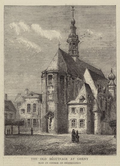 The Old Beguinage at Ghent by Henry William Brewer